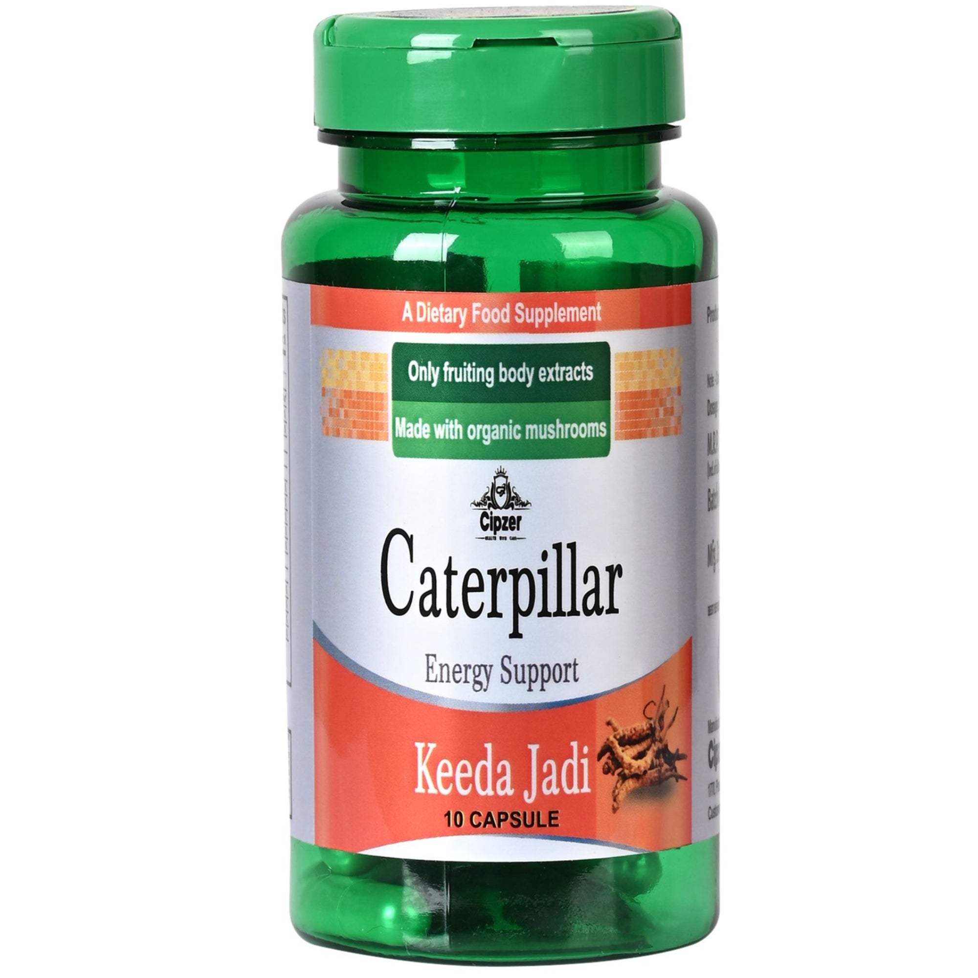 Cipzer Caterpillar Keeda Jadi Capsules