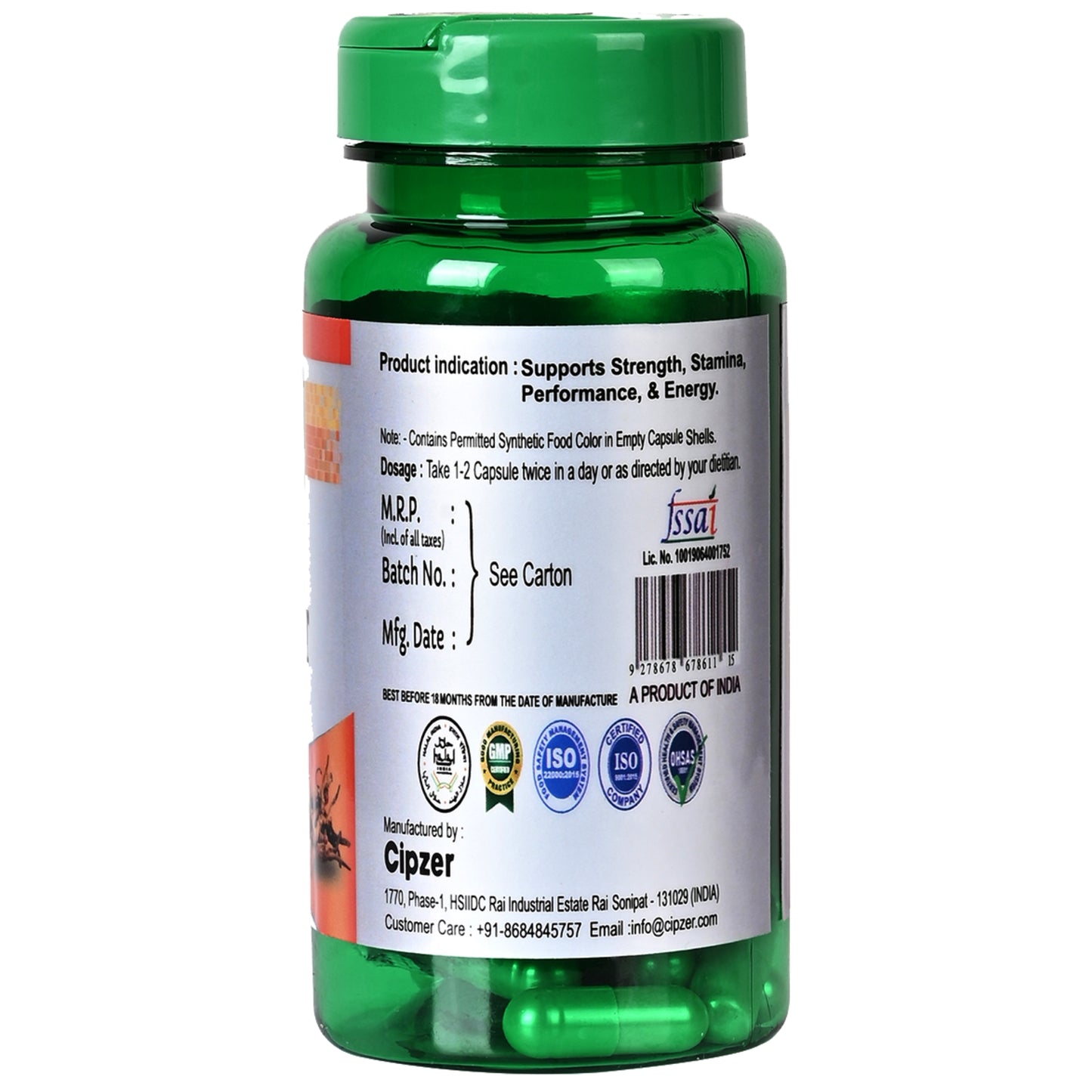 Cipzer Caterpillar Keeda Jadi Capsules - Distacart