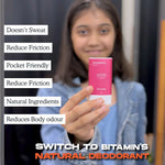 Thumbnail for Bitamin Natural Strawberry, Cotton Vanilla, Peach Deodorant Teens