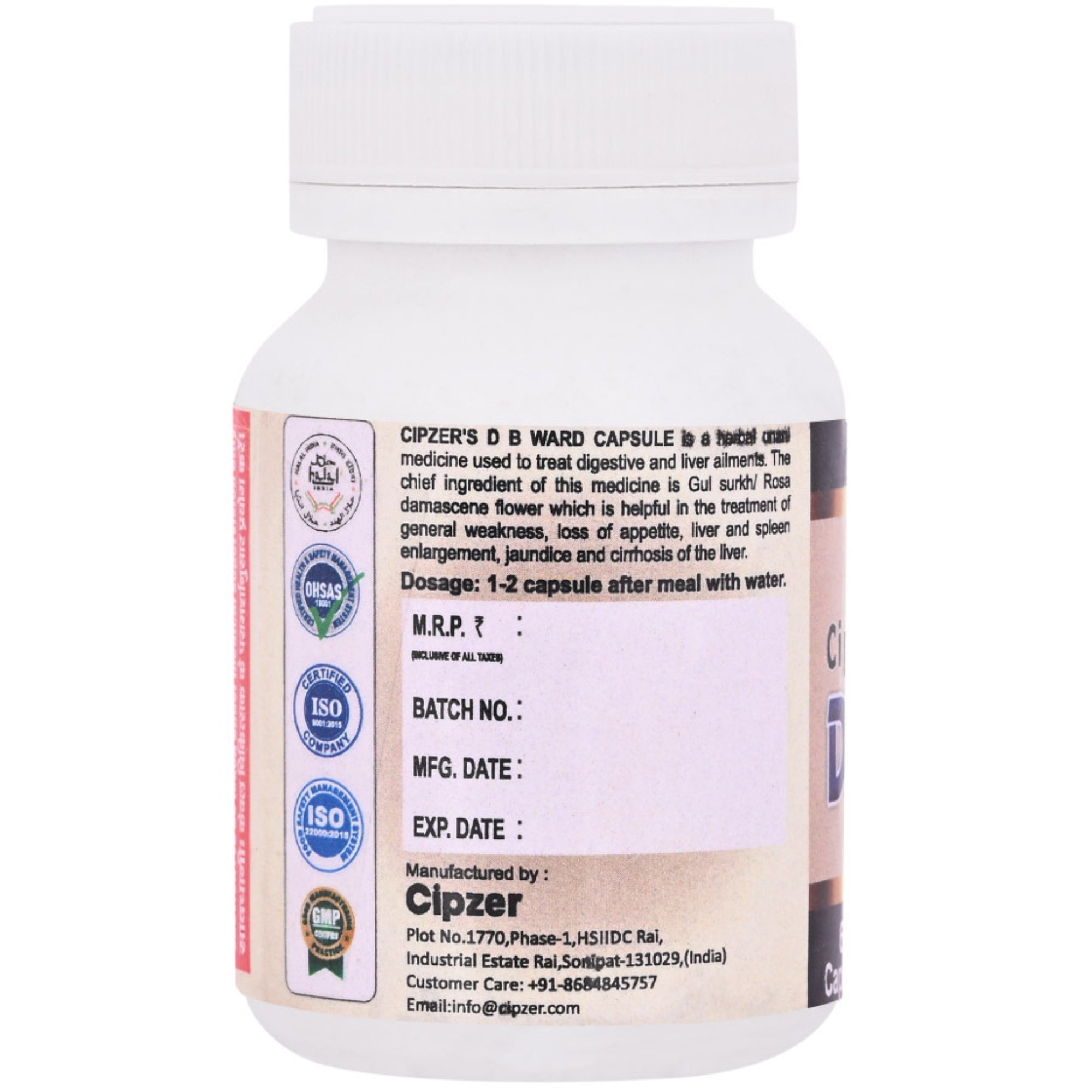 Cipzer D.B. Ward Capsules - Distacart