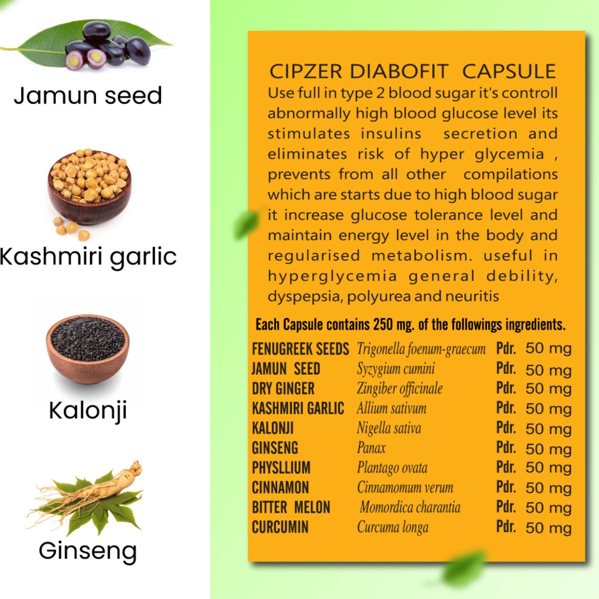 Cipzer Diabofit Capsules - Distacart