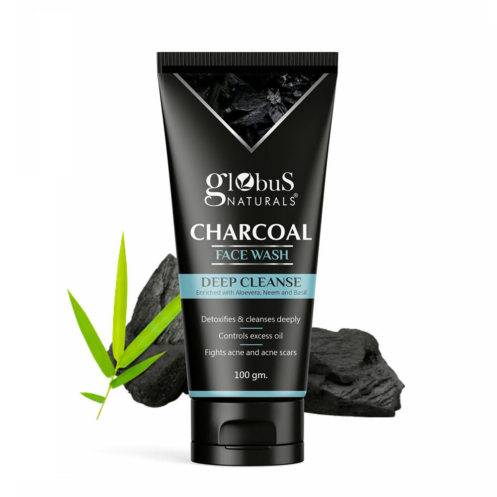Globus Naturals Charcoal Face Wash - Distacart