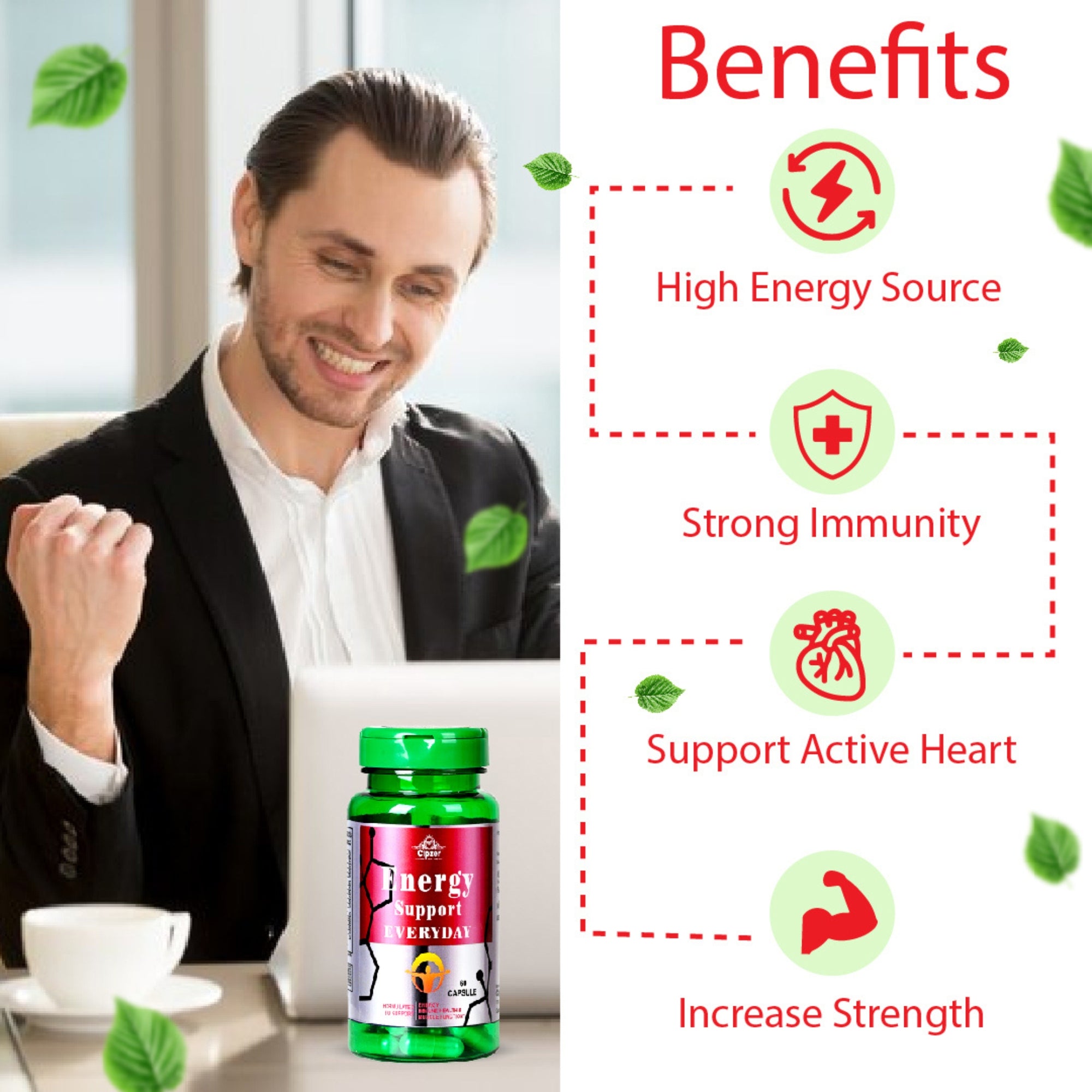 Cipzer Energy Support Everyday Capsules