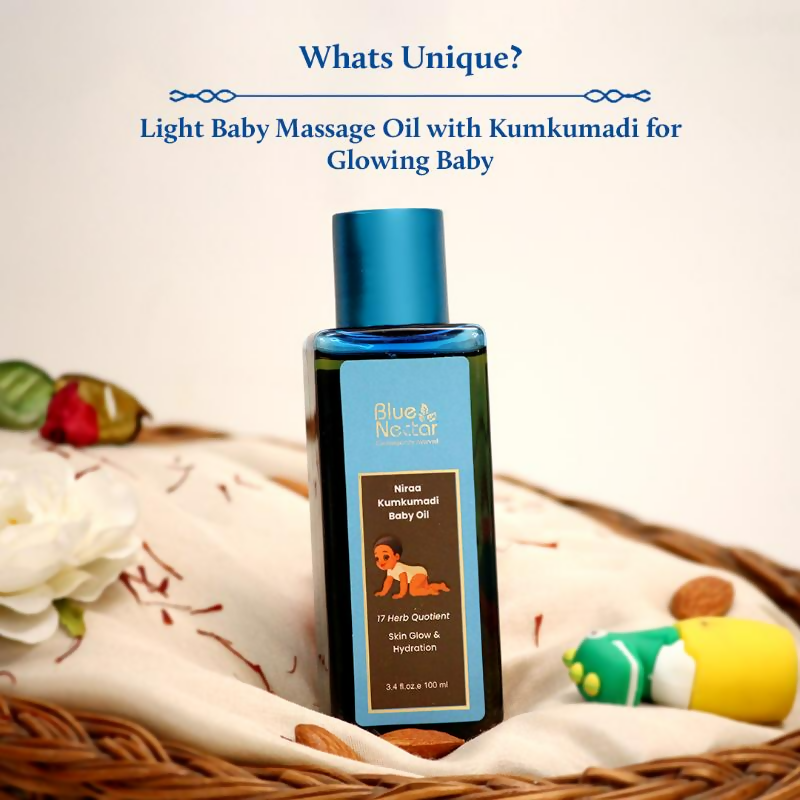 Blue Nectar Baby Oil with Pure Kumkumadi Oil - Distacart