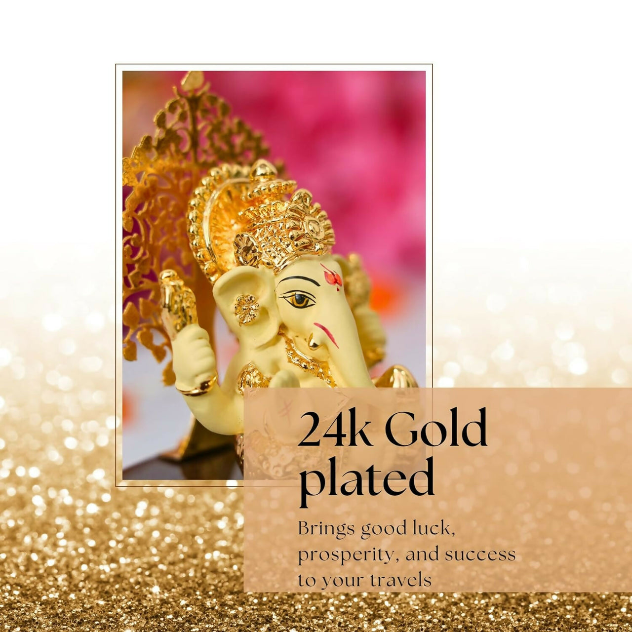 House Of Wemy Gold Plated Lord Kalpavrikshya Tree Ganesha Idol - Distacart