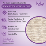 Thumbnail for Bake Tan Removal Exfoliating Bath Kit - 100% Ramie Plant Fibre Gloves + Kojic Acid Soap (2 Pcs) with Scrub Treatment