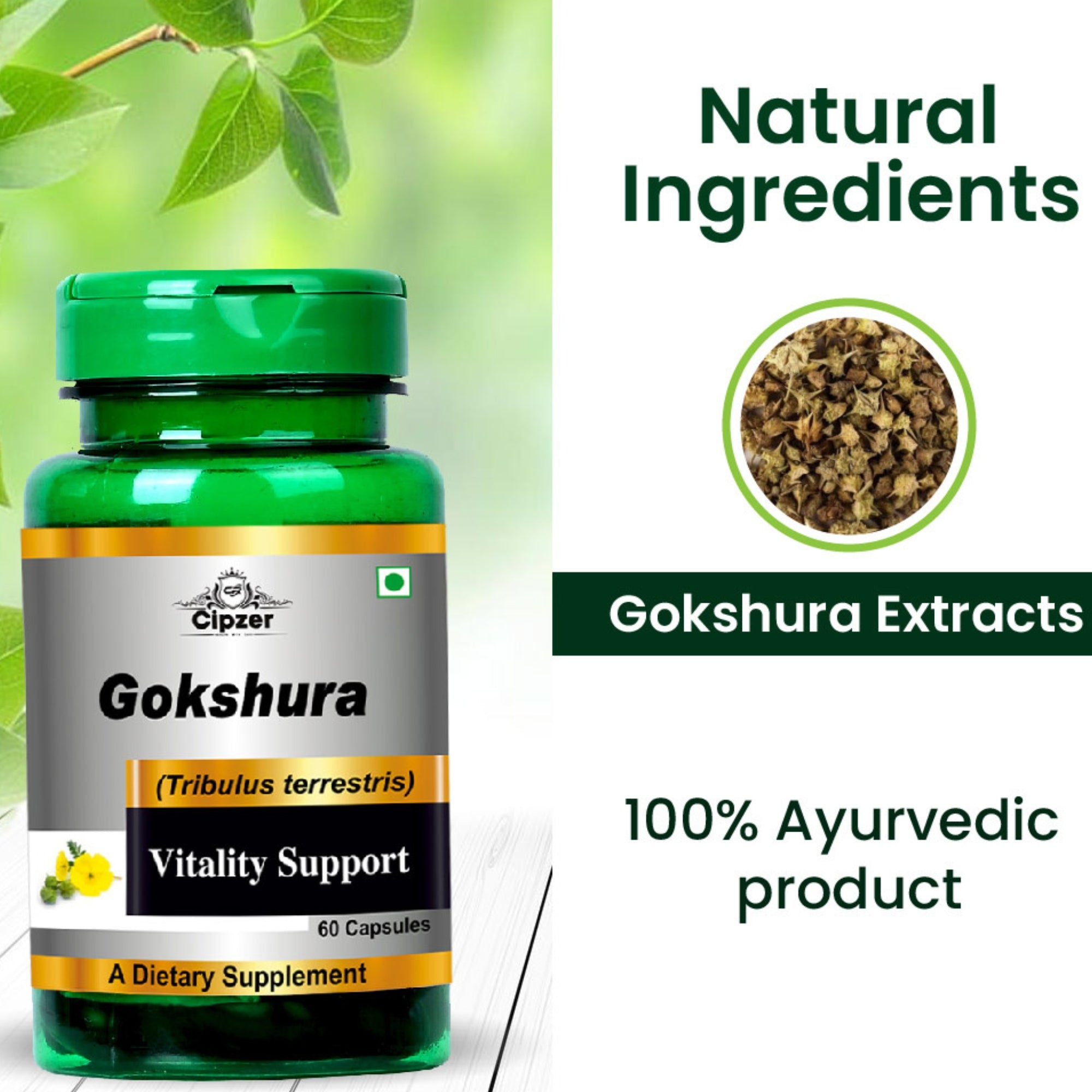 Cipzer Gokshura Capsules - Distacart