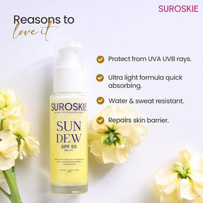 SUROSKIE SUN DEW SPF 55 PA++++ - Distacart