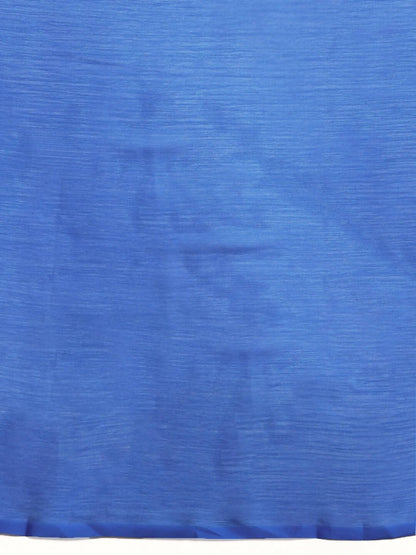 Ahalyaa Women's Traditional wear Saree - Blue - Distacart