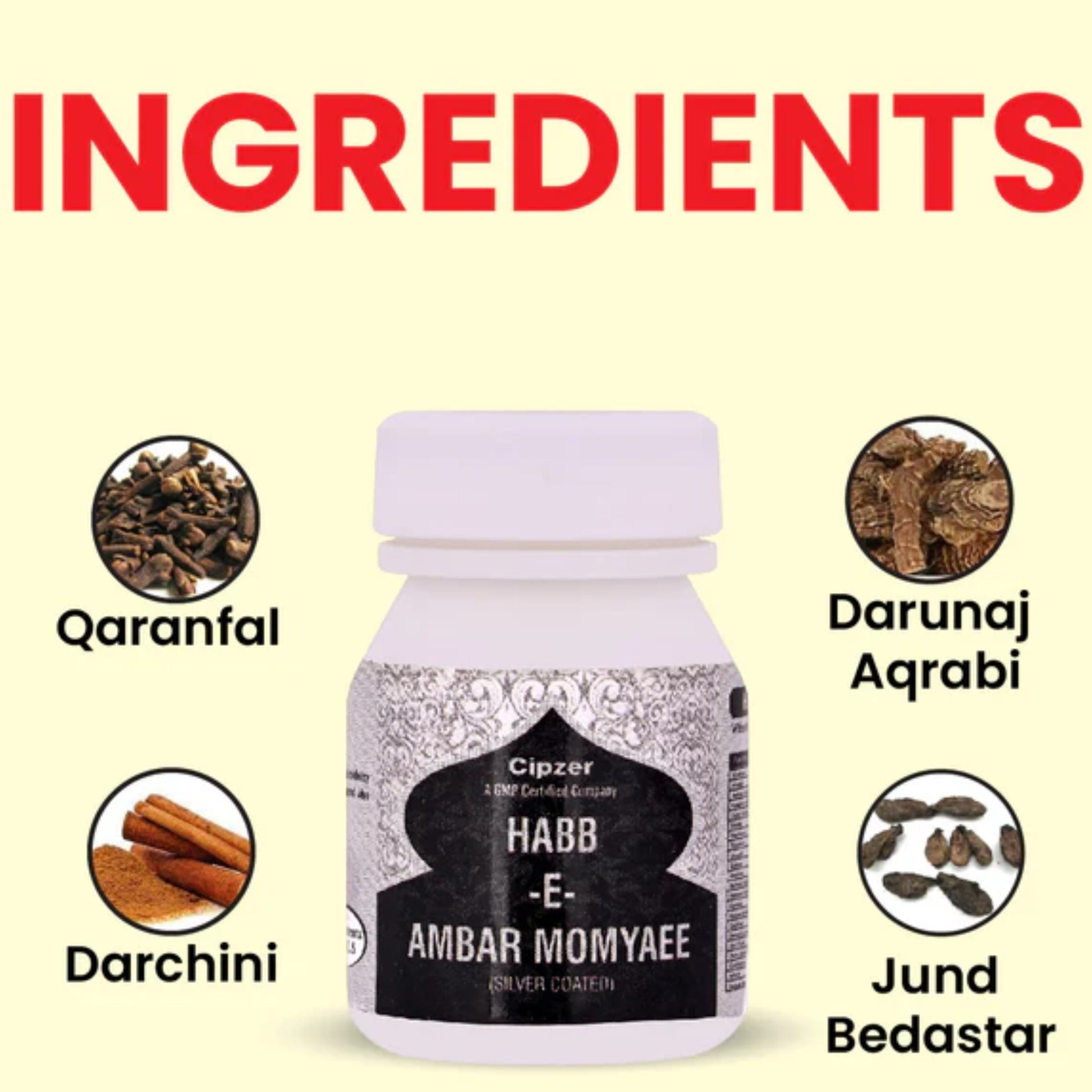 Cipzer Habb-e-Ambar Momyaee Gold Pills - Distacart