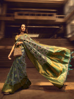 Thumbnail for NOZ2TOZ Women's Organza Grey Woven Design Designer Saree With Blouse Piece - Distacart