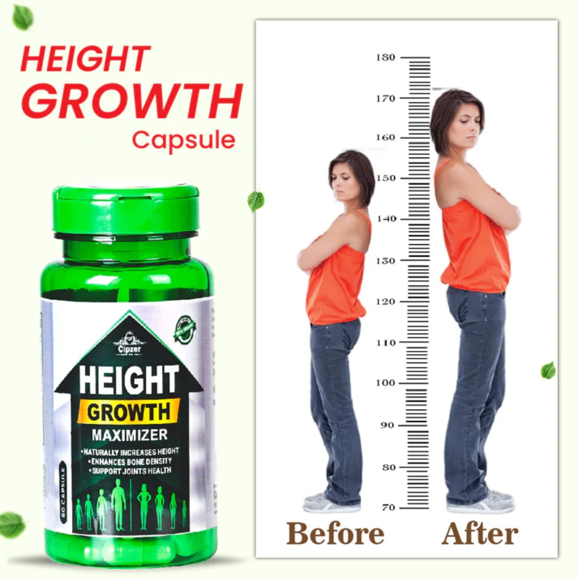 Cipzer Height Growth Maximizer Capsules
