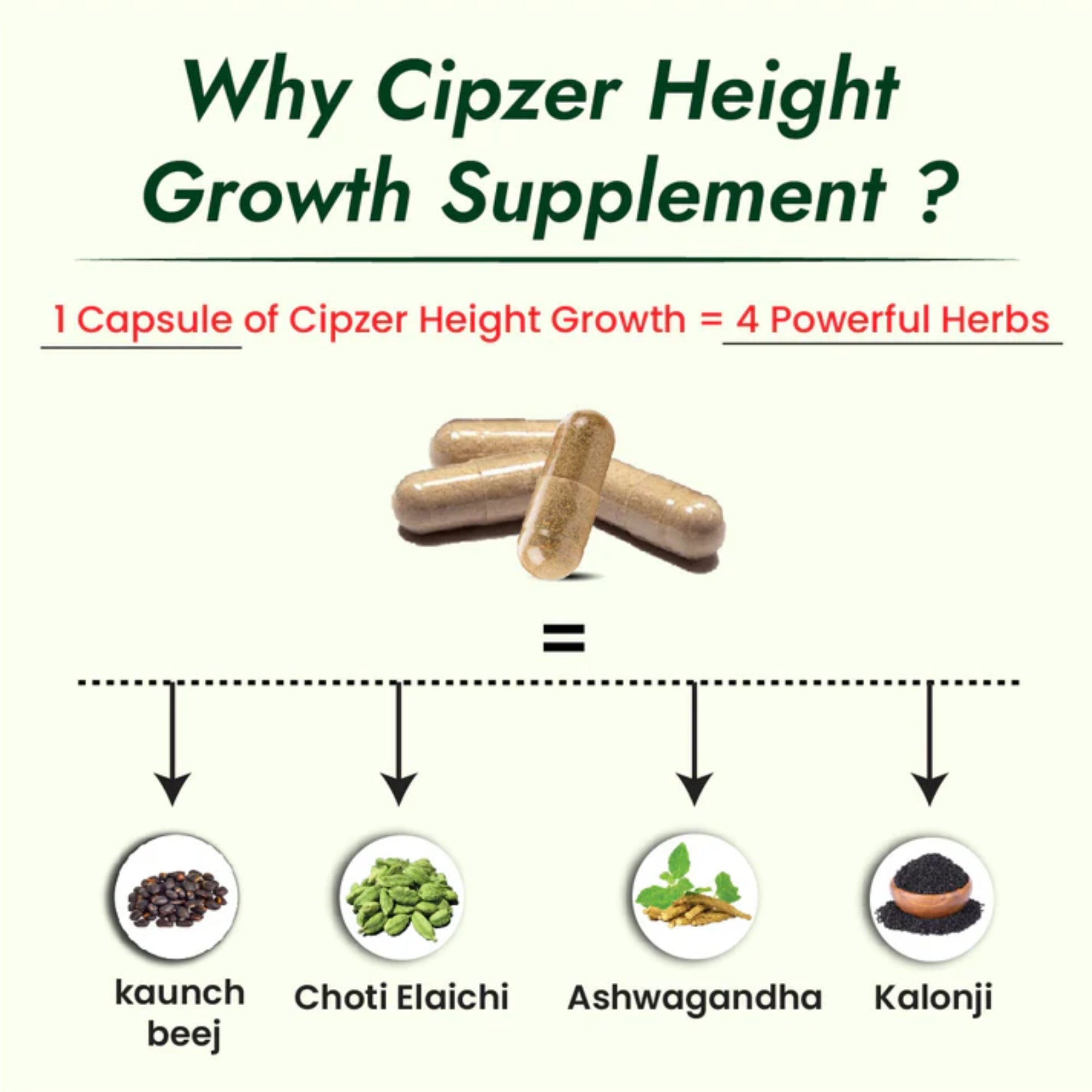 Cipzer Height Growth Maximizer Capsules