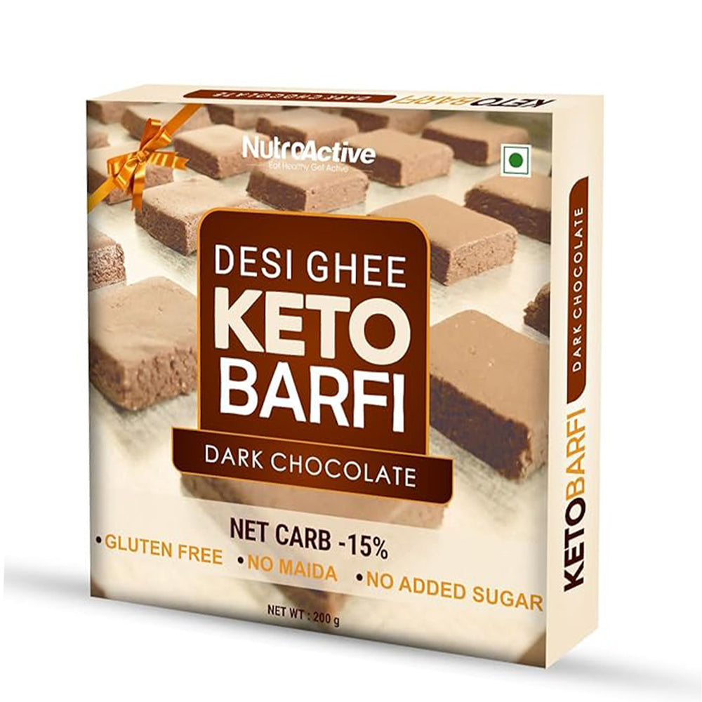 NutroActive Desi Ghee Barfi Hazelnut Chocolate - Distacart