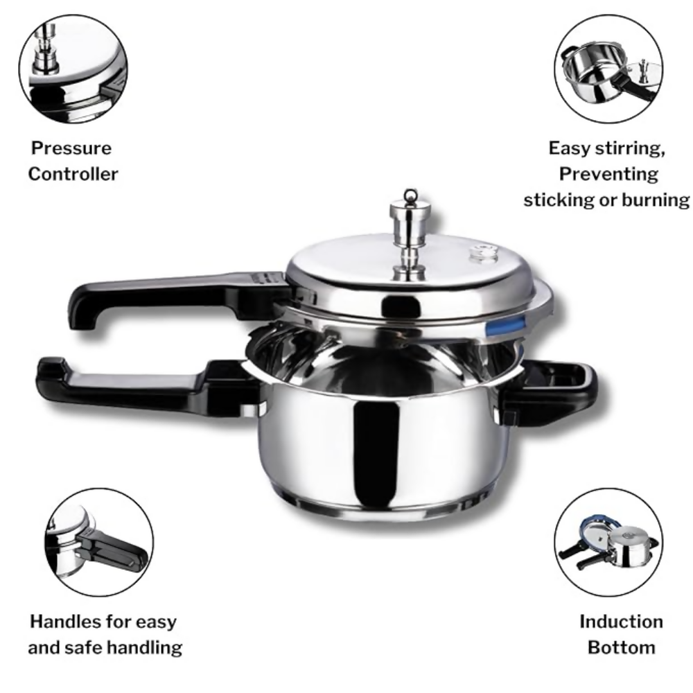 Vinod 18/8 Stainless Steel Outer Lid Pressure Cooker - Dista