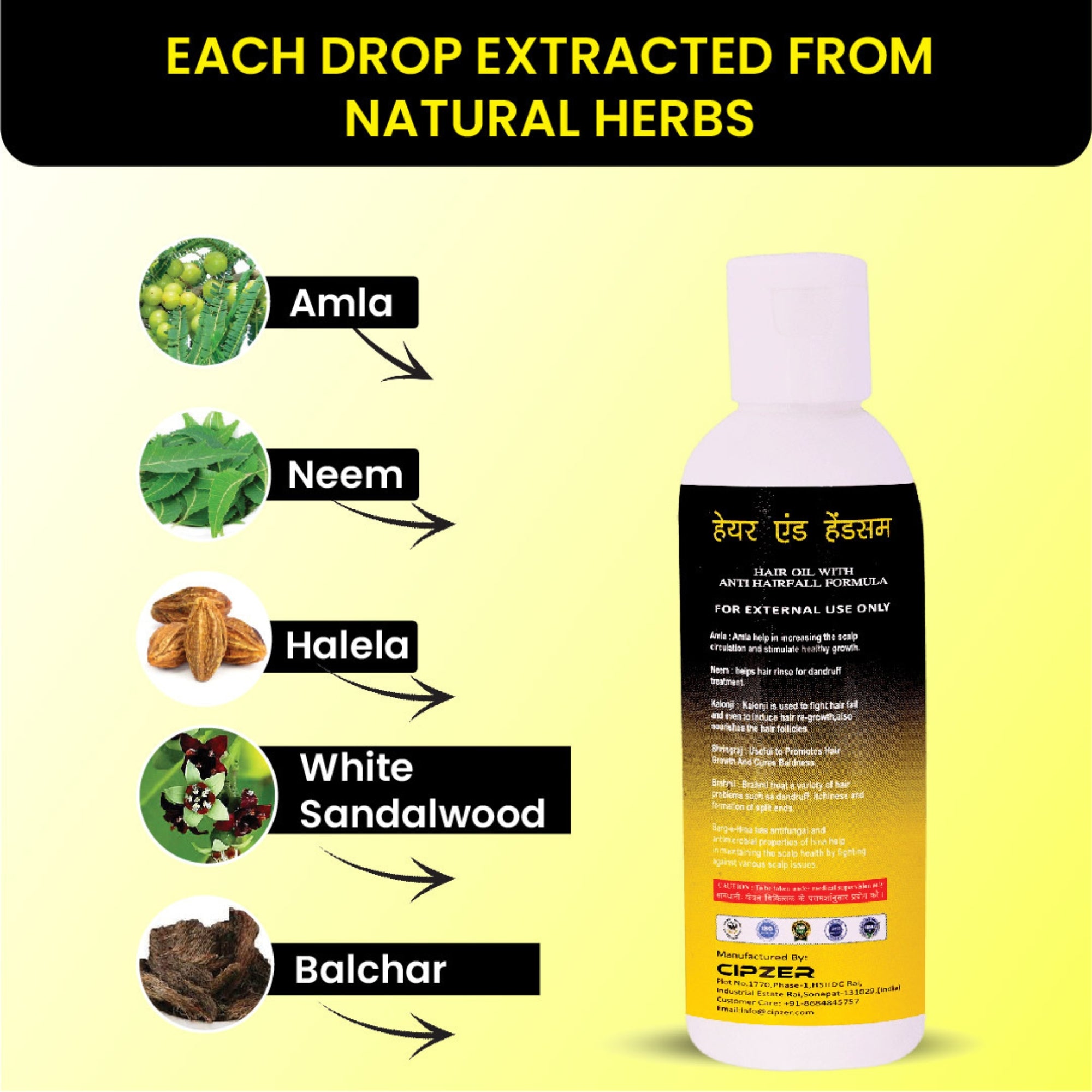 Cipzer Hair & Handsome Oil