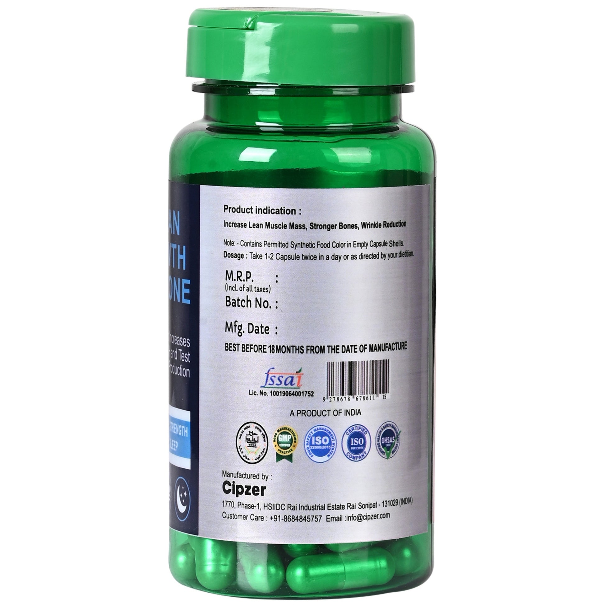 Cipzer Human Growth Harmone Capsules - Distacart