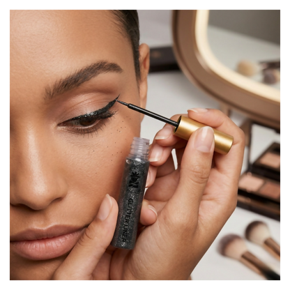 BOBI Glitter Eyeliner Black - Dista
