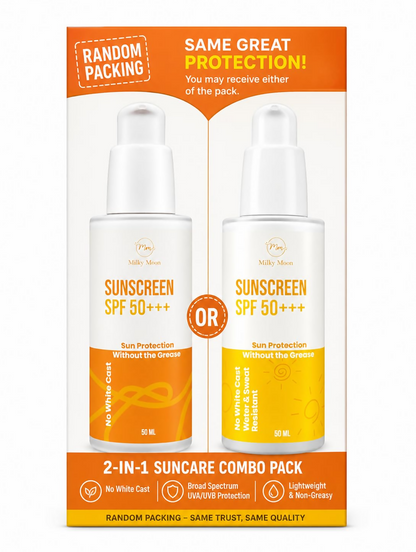 Milky Moon Sunscreen For Oily Skin Spf 50 Pa+++ Lightweight & Non-Greasy - Dista