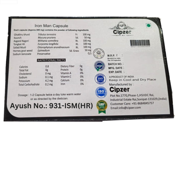 Cipzer IronMan Capsules