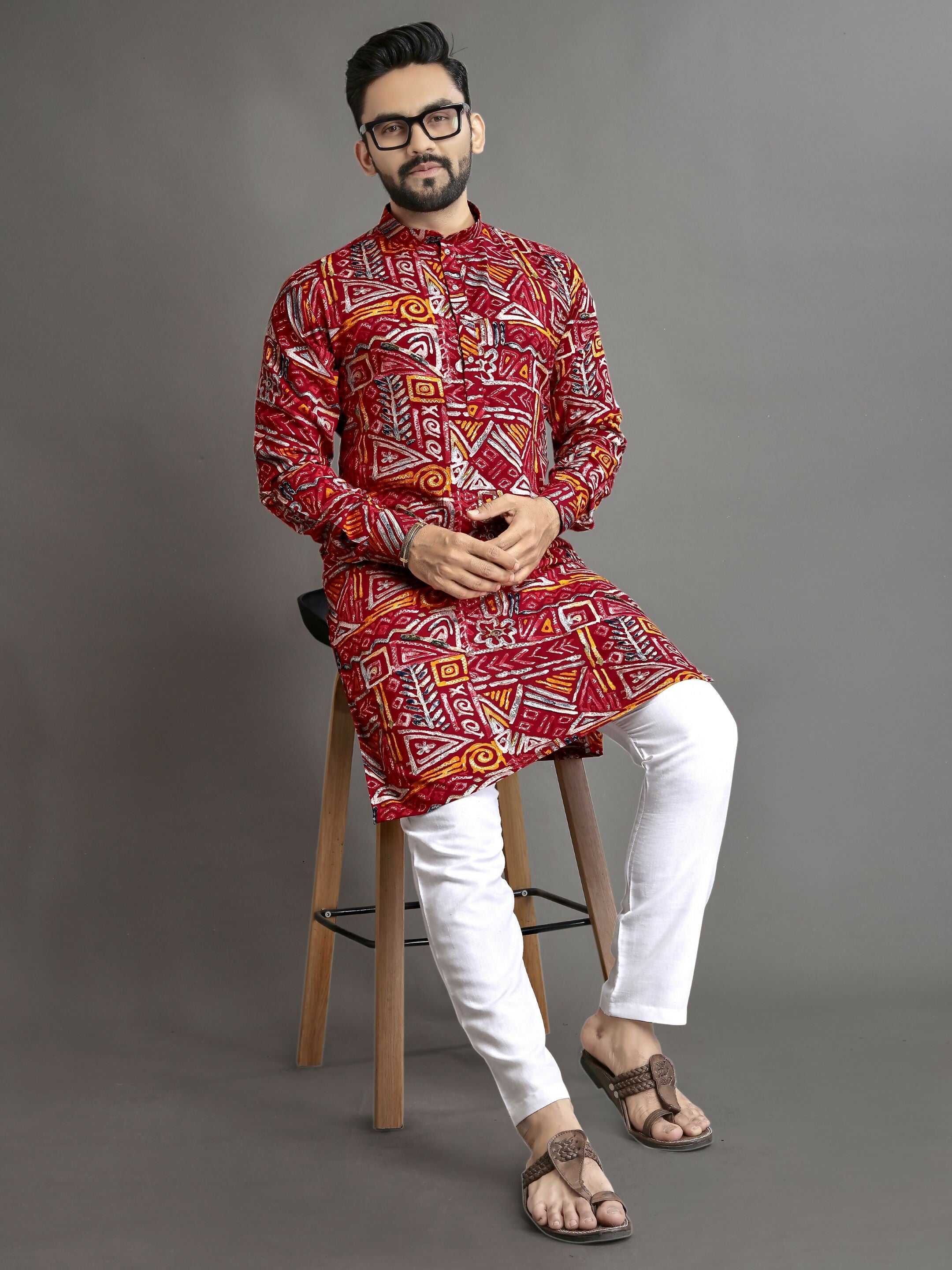 Anaita Multicolor Printed Cotton Straight Kurta - Distacart