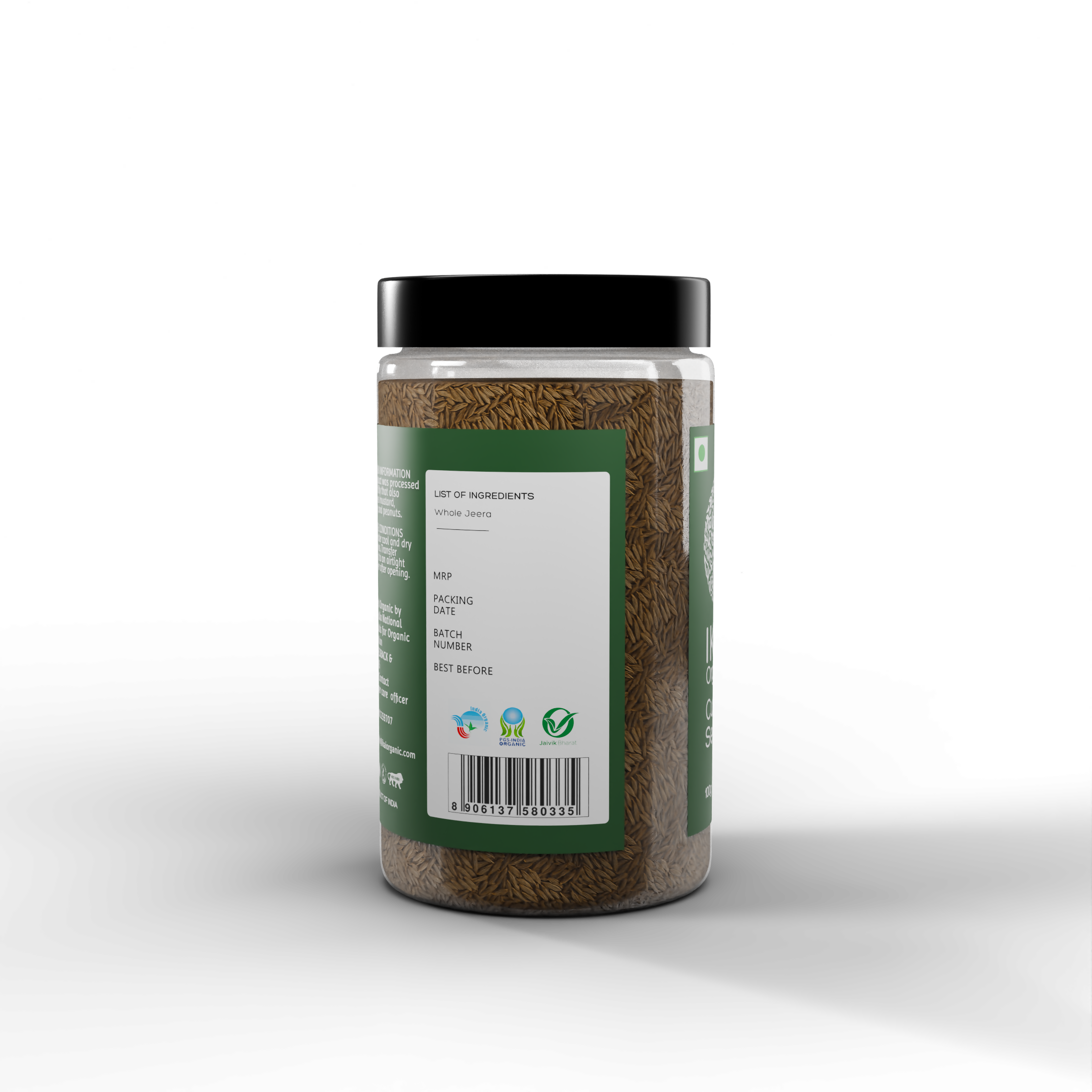 6 - Organic Cumin Seeds - 100g