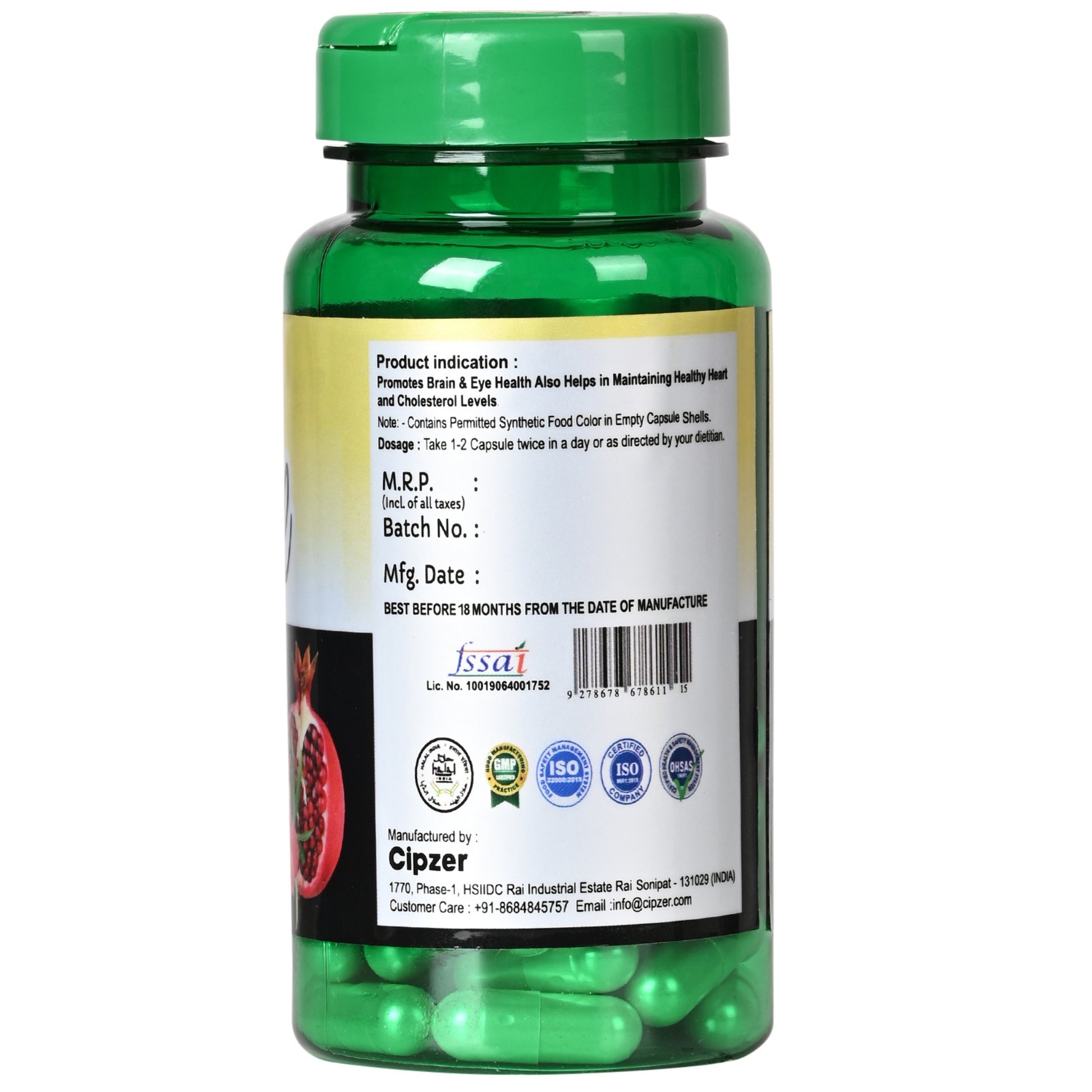 Cipzer Juice Omega Capsules - Distacart
