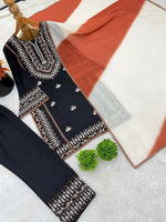 Thumbnail for Teeya Creation Womens Trendy Stylish Embroidery Thread Work Kurta Set - Dista