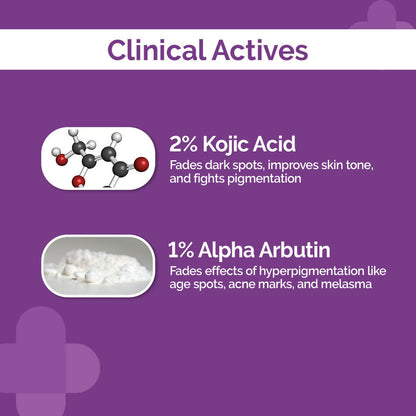 The Derma Co 2% Kojic Acid Face Serum & 1% Hyaluronic Sunscreen Aqua Gel SPF 50 Combo - Distacart