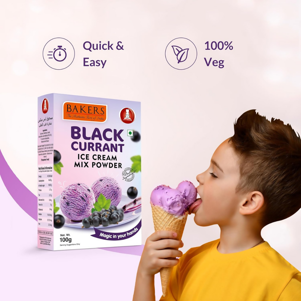 BAKERS Black Currant Ice Cream Powder - Dista