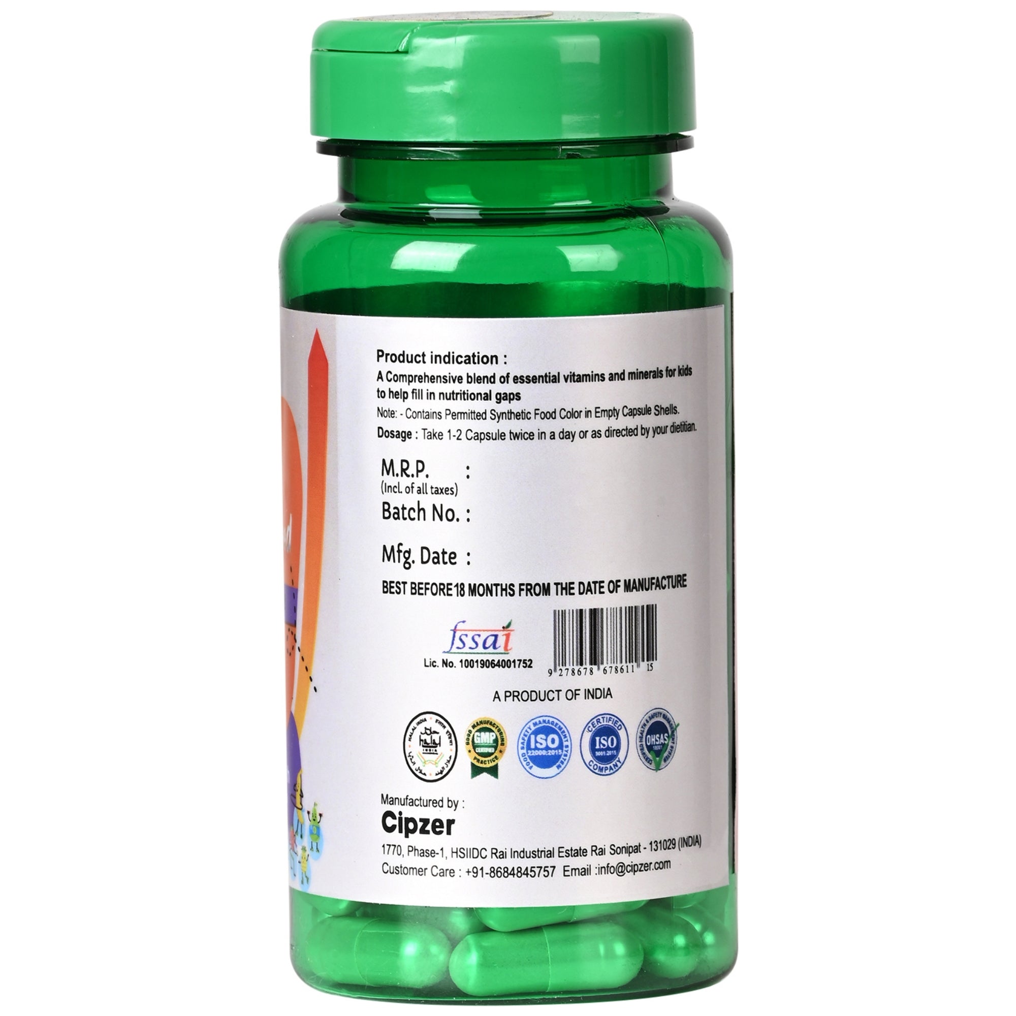 Cipzer Kids Advanced Food Capsules