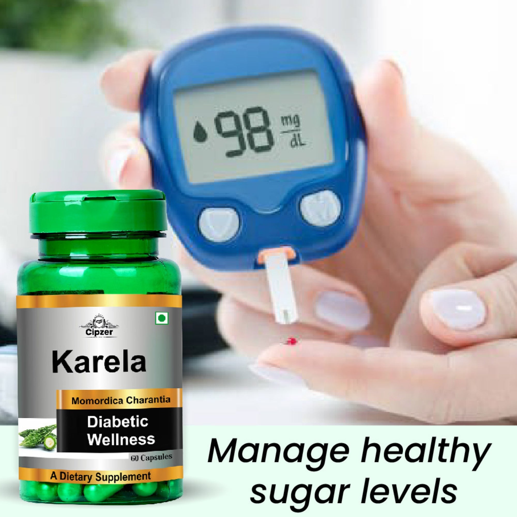 Cipzer Karela Capsules - Distacart