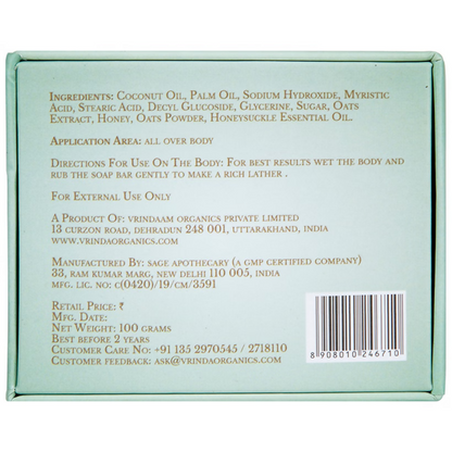 Vrinda Honey & Oats Soap - Dista