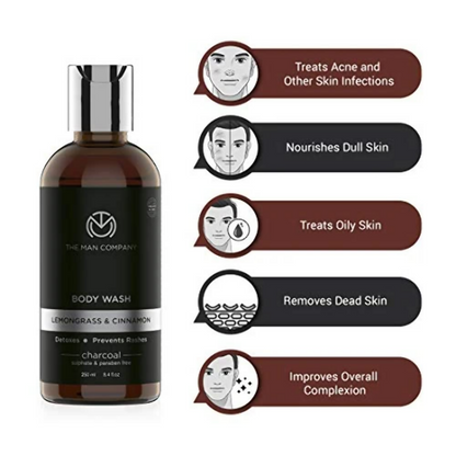 The Man Company Activated Charcoal Body Wash - Distacart