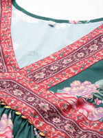Thumbnail for Ahalyaa Women's Traditional wear Ethnic Dress - Green - Distacart