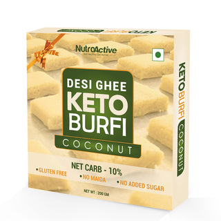 NutroActive Desi Ghee Keto Coconut Barfi - Distacart