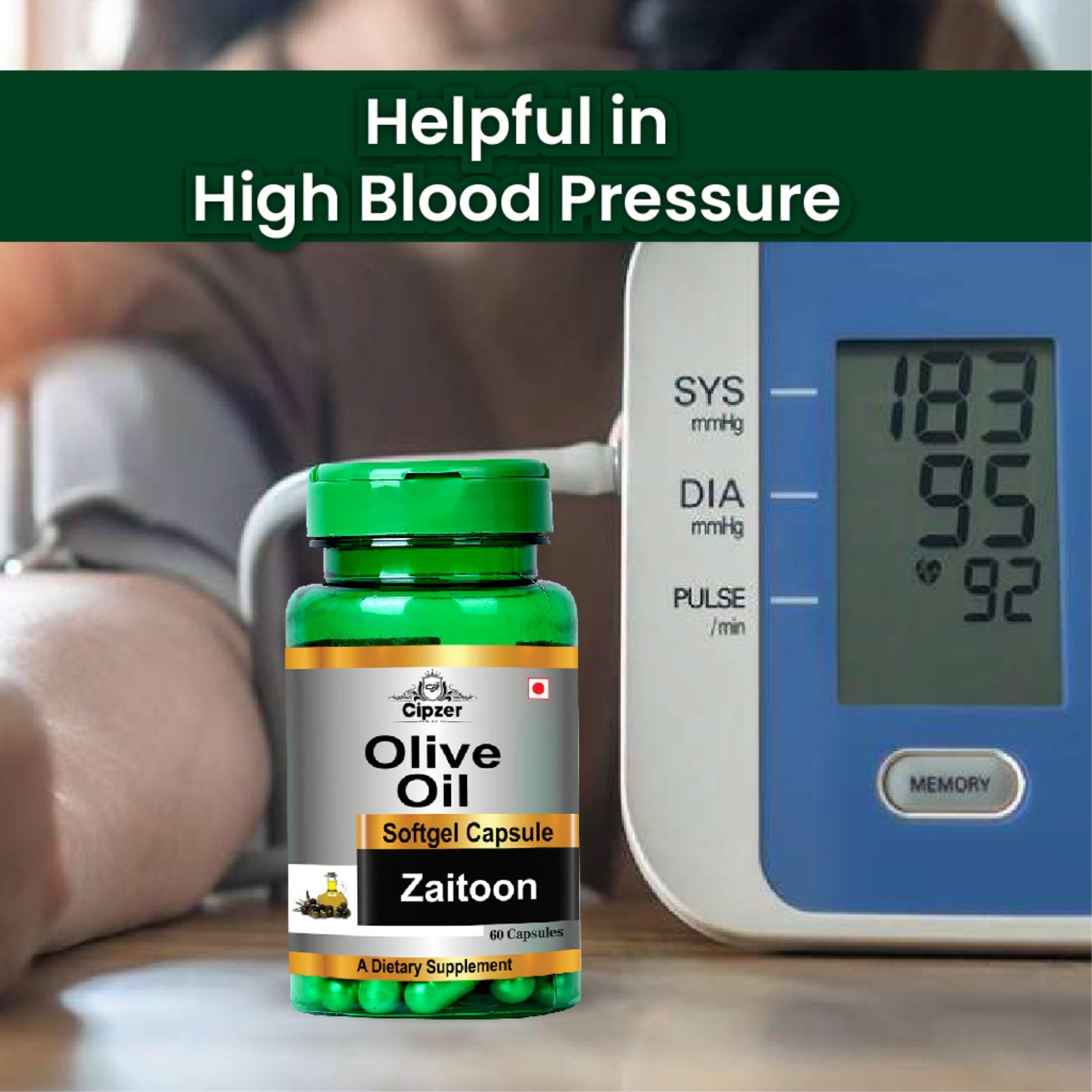 Cipzer Olive Oil Softgel Capsules - Distacart