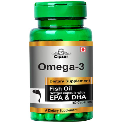 Cipzer Omega 3 Fish Oil Softgel Capsules - Distacart