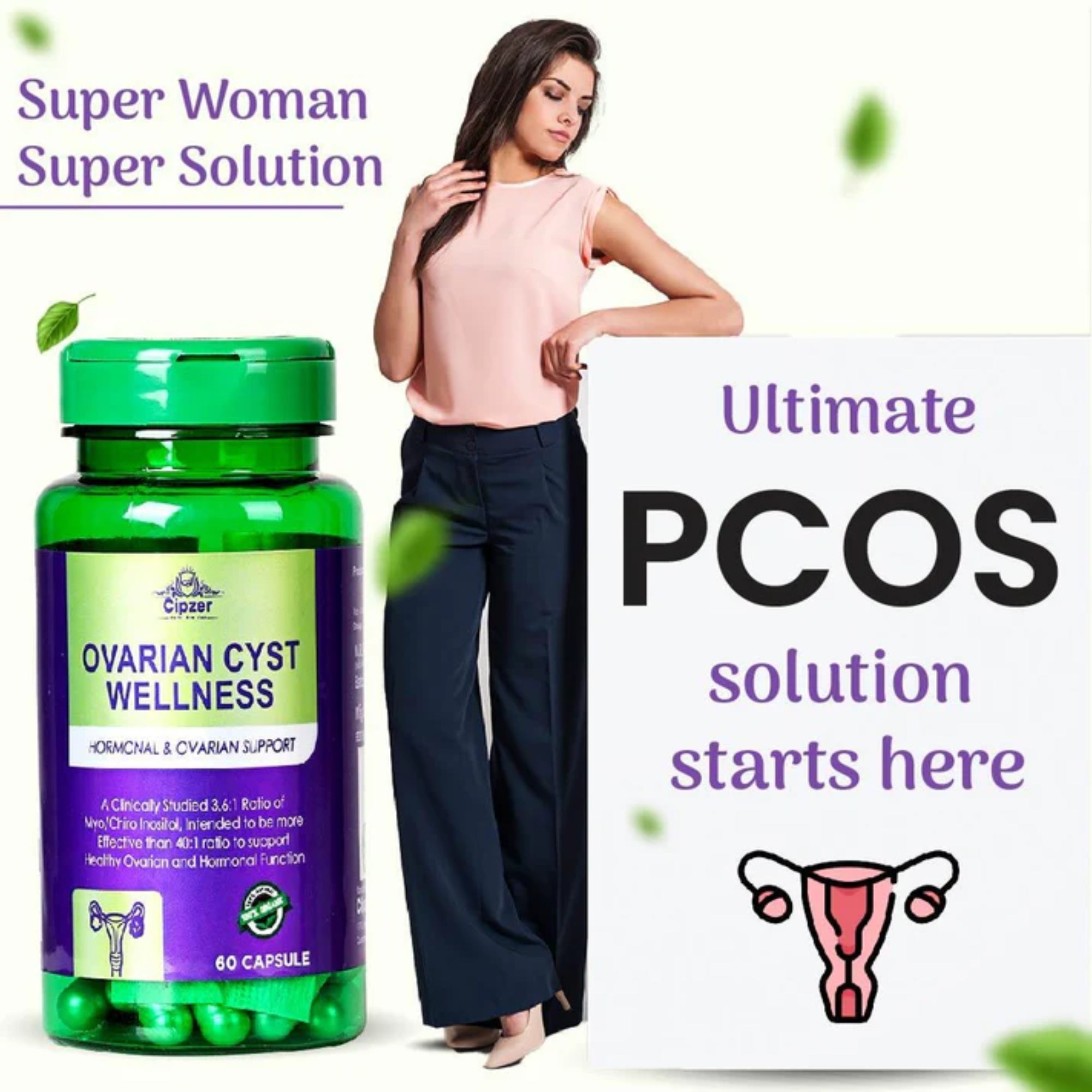 Cipzer Ovarian Cyst Wellness Capsules
