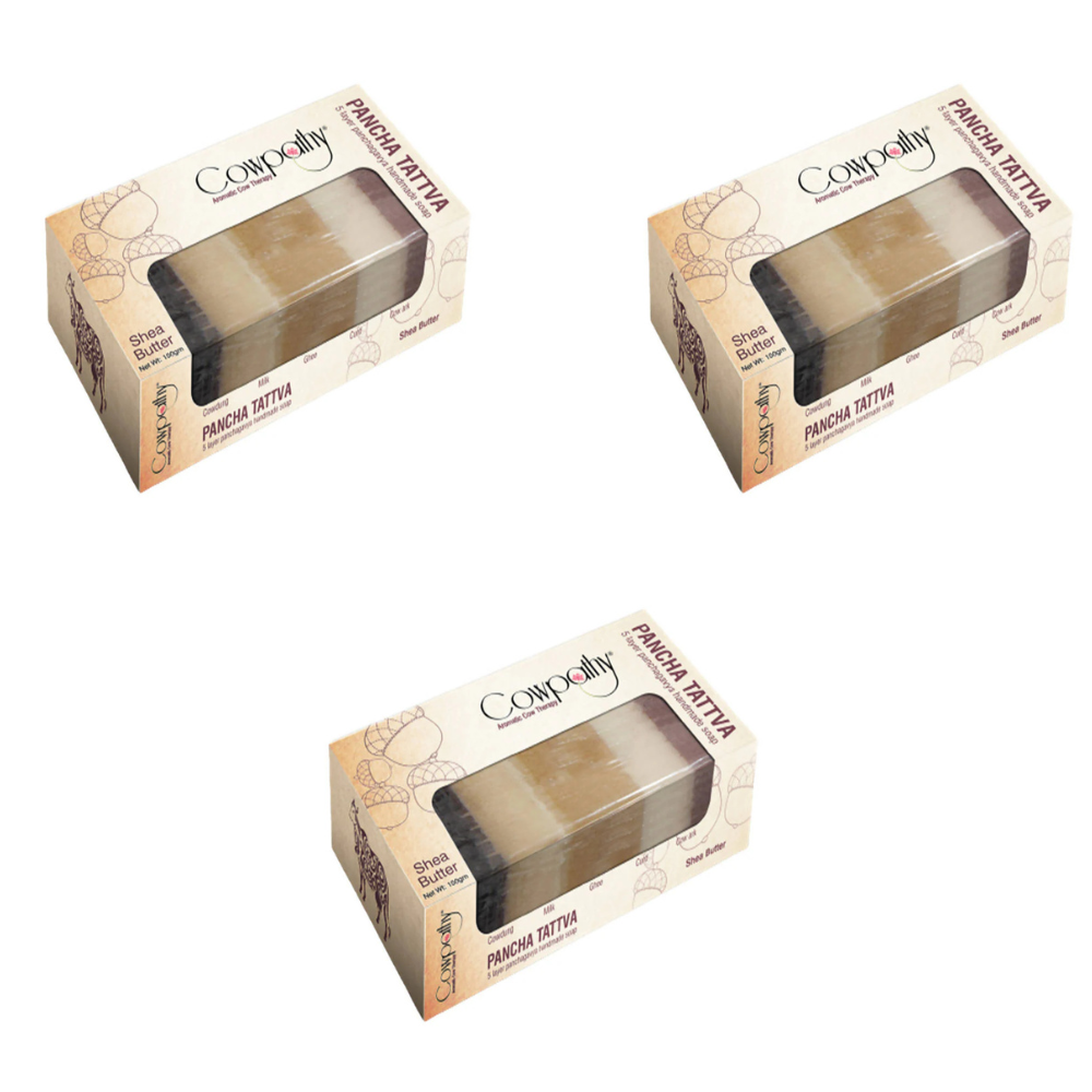 Cowpathy Pancha Tattva 5Layer Panchagavya Handmade Shea Butter Soap - Distacart