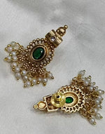 Thumbnail for Jewel City Traditional Handcrafted Gold-Plated Temple Jewelry – Ethnic Bridal Necklace Set for Weddings, Parties and Festivals - Distacart