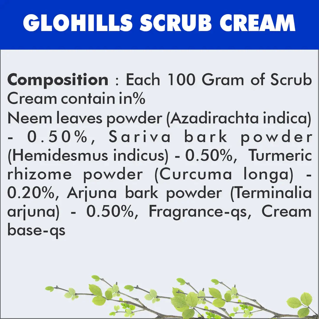 Herbal Hills Glohills Scrub Cream - Distacart