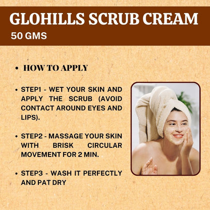 Herbal Hills Glohills Scrub Cream - Distacart