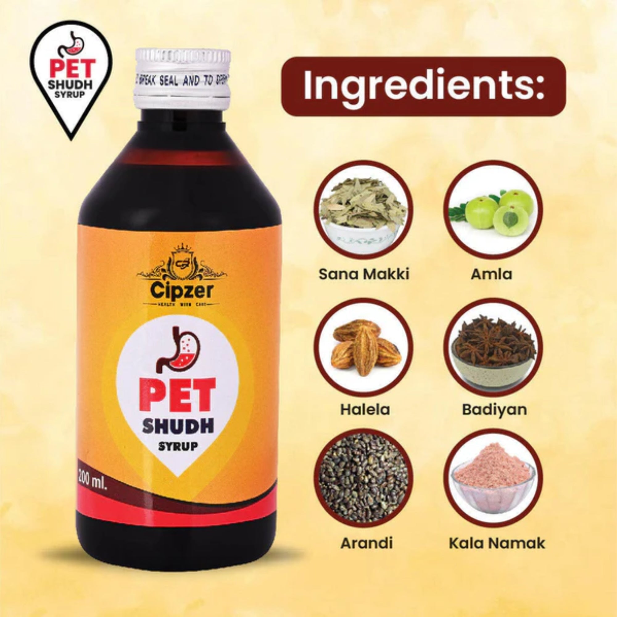 Cipzer Pet Shudh Syrup