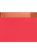 Thumbnail for Joban Fashion Ink Blue Crepe Chiffon Pure Handloom Banarasi Silk Saree