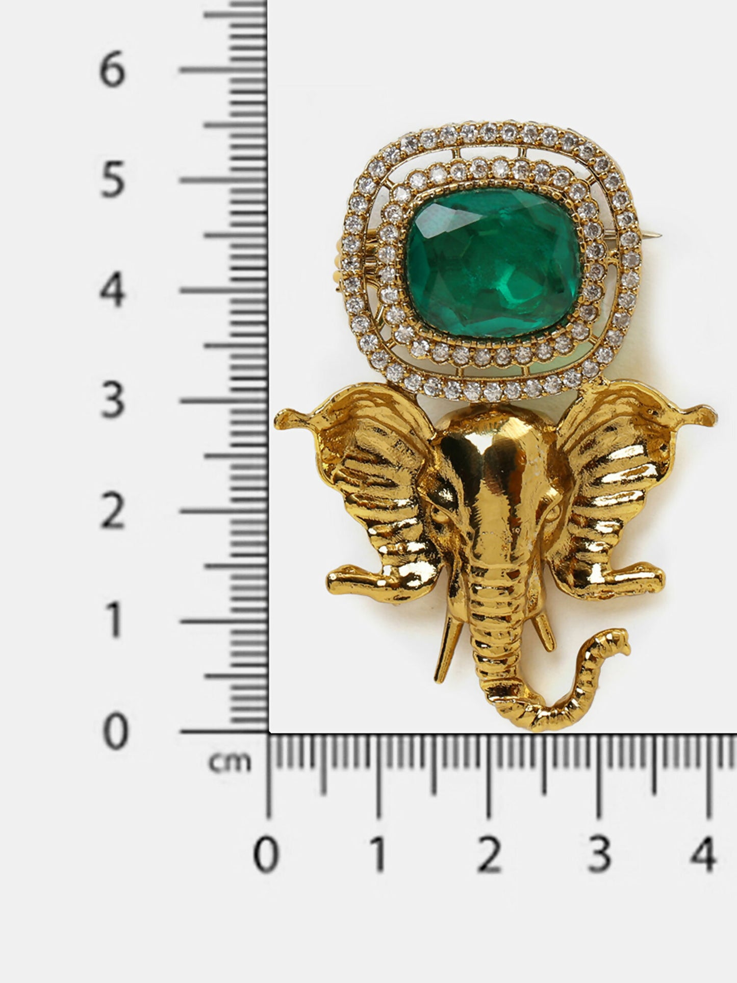 Ruby Raang Ganesha Imprint Brooch - Distacart