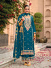 Anaita Teal Premium Embroidered Chiffon Salwar Suit - Distacart