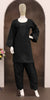 Anaita Black Embroidery And Thread Work Cotton Salwar Suit - Dista