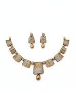 Thumbnail for Jewel City Stunning Traditional Gold-Plated Choker Necklace Set - Distacart