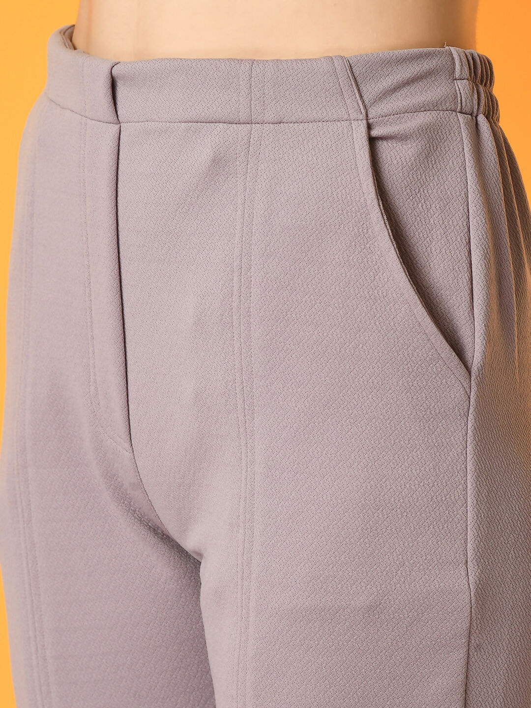 Myshka Women's Lavender Flared Party Trouser - Distacart